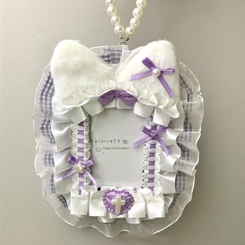 Anime Plush Lace Photocard Holder Lolita Style Protector for Kpop Idol Display Card Portable Album Storage
Anime Plush Lace Photocard Holder Lolita Style Protector for Kpop Idol Display Card Portable Album Storage