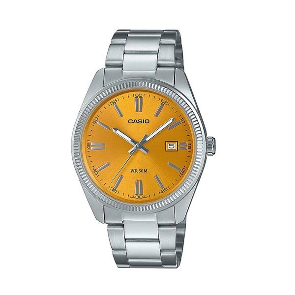 CASIO COLLECTION Mod. DATE - MUSTARD YELLOW ***SPECIAL PRICE*** MTP-1302PD-9AVEF 
CASIO COLLECTION Mod. DATE - MUSTARD YELLOW ***SPECIAL PRICE*** MTP-1302PD-9AVEF