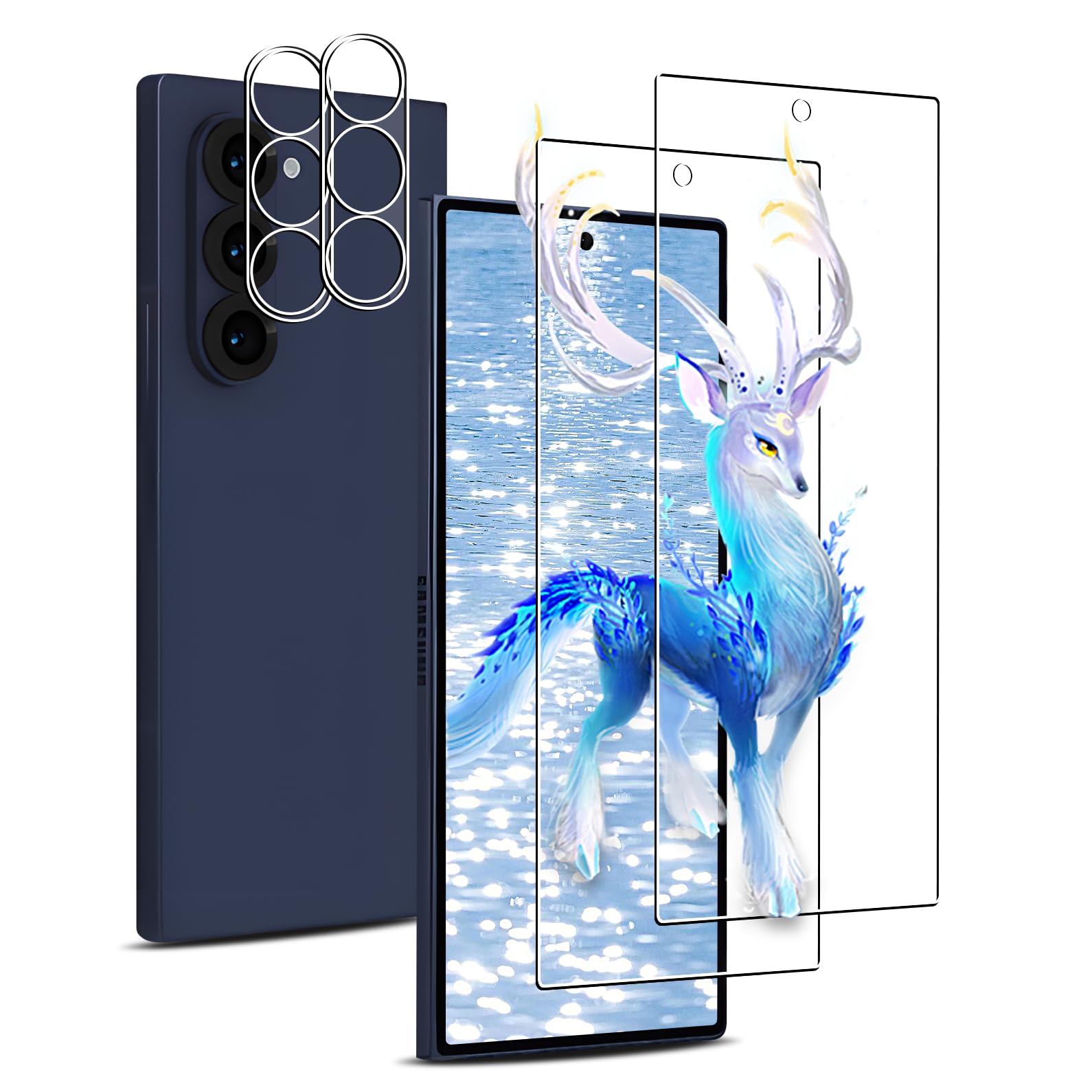 Rchlr Film Glass Film для Galaxy Z Fold 6 Защитная пленка для экрана 2 камеры Пленка для камеры Закаленное стекло для Galaxy Z Fold6 3D Обработка круглых кромок Высокая 
Rchlr Film Glass Film для Galaxy Z Fold 6 Защитная пленка для экрана 2 камеры Пленка для камеры Закаленное стекло для Galaxy Z Fold6 3D Обработка круглых кромок Высокая