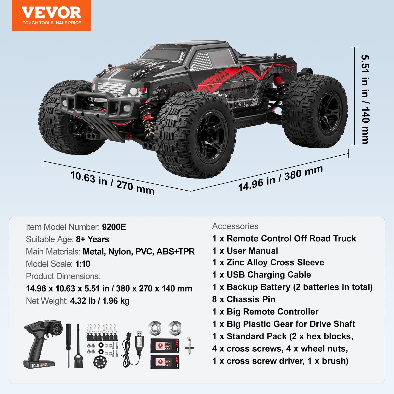 SucceBuy 1:10 38KM/H 4WD RC Car All Terrain Off-Road with 2 Batteries Drift Monster Truck Children Toys for Kids Christmas Gifts
SucceBuy 1:10 38KM/H 4WD RC Car All Terrain Off-Road with 2 Batteries Drift Monster Truck Children Toys for Kids Christmas Gifts