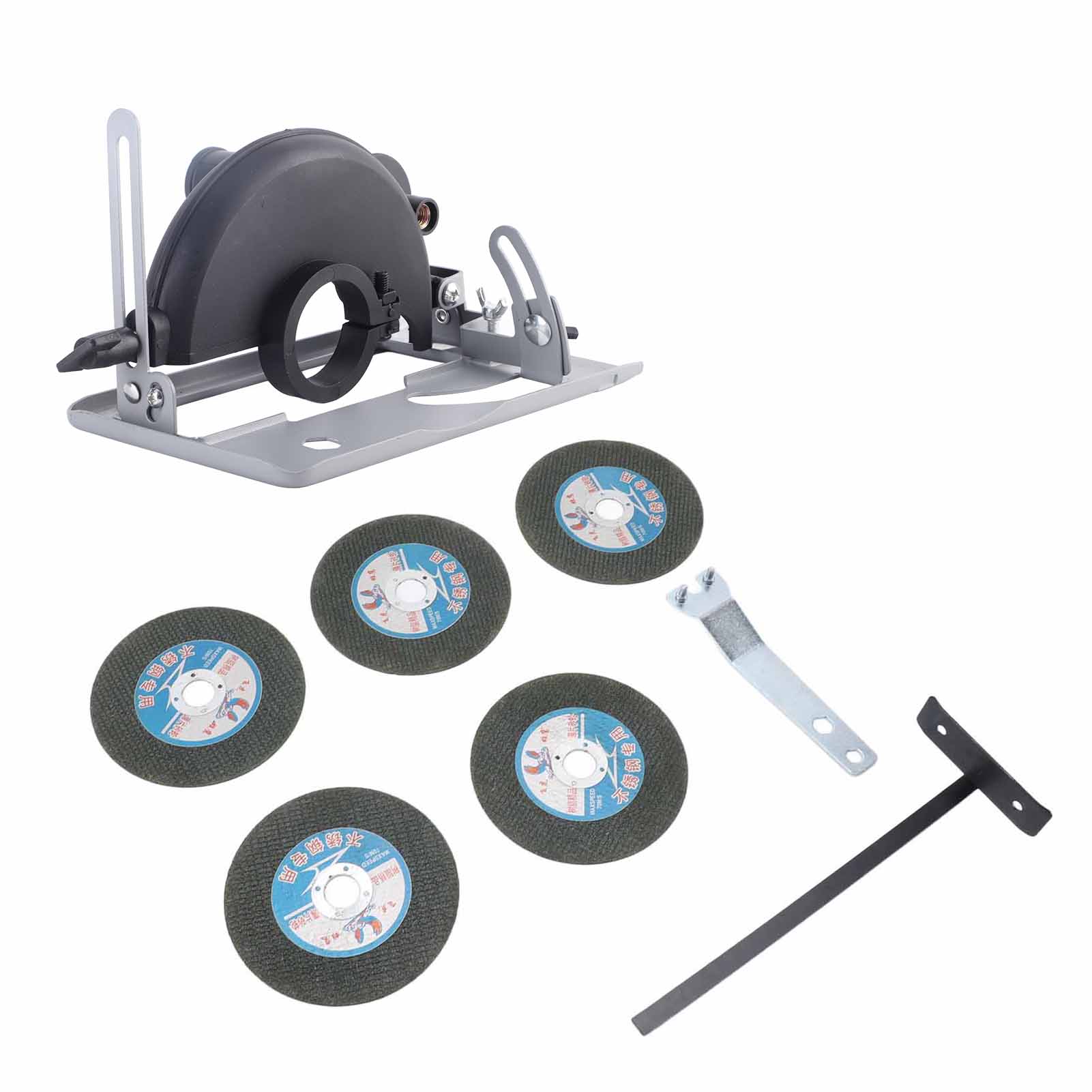 Угловая шлифовальная машина Режущая скоба Защитная крышка Регулируемый щиток мельницы Аксессуары with Guide Gauge and 5 Metal S
Угловая шлифовальная машина Режущая скоба Защитная крышка Регулируемый щиток мельницы Аксессуары with Guide Gauge and 5 Metal S
