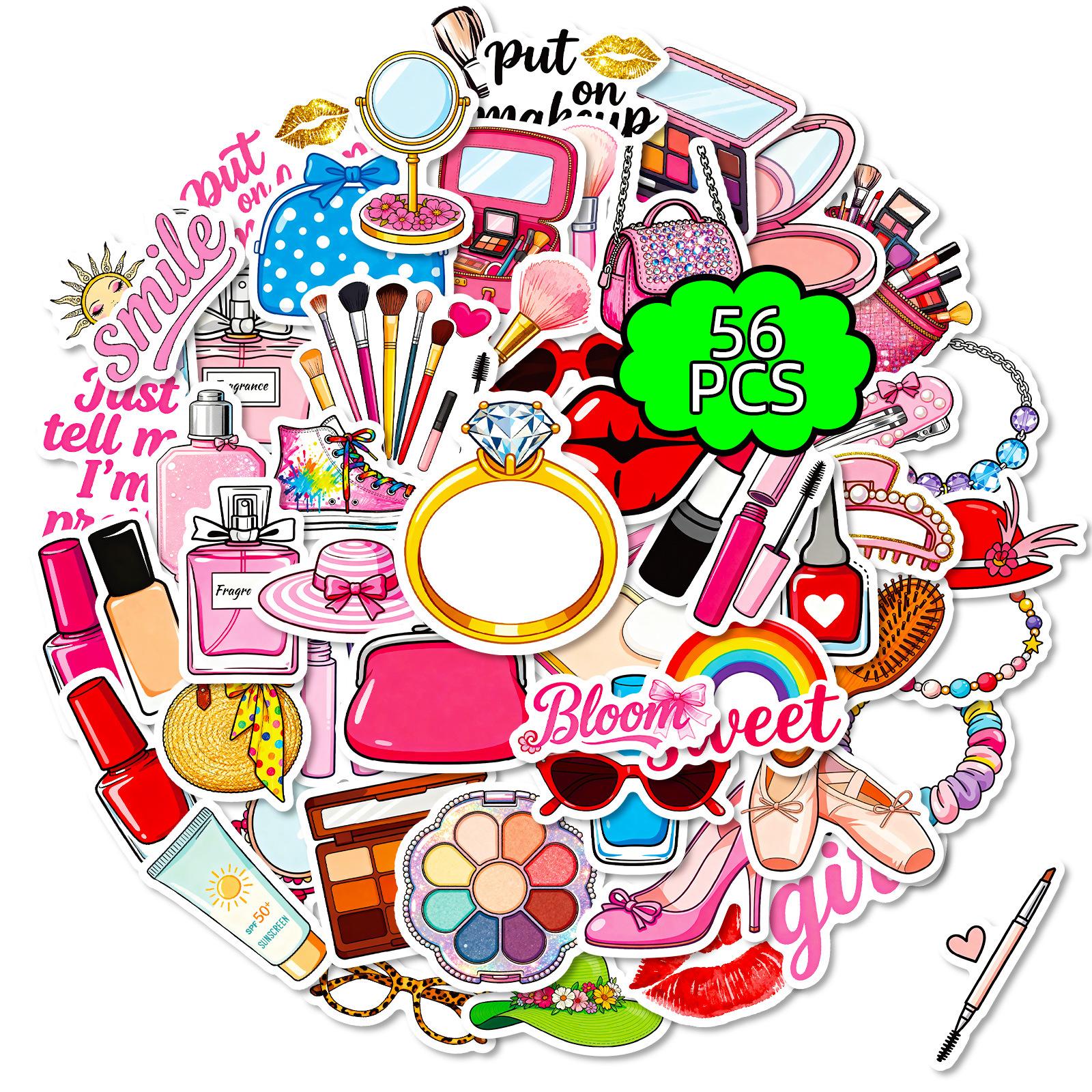 56 Cartoon Makeup-Themed Graffiti Stickers Feel The Wind Hand Account Diary Diy Decoration
56 Cartoon Makeup-Themed Graffiti Stickers Feel The Wind Hand Account Diary Diy Decoration