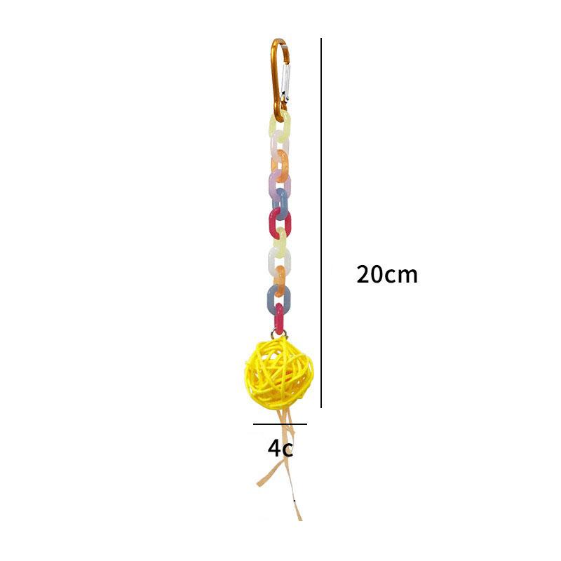 1PC Colorful Chewing Toy for Parrots -Hanging Rattan Ball & Beaded Swing for Budgies Cockatiels Bird Cage Decoration Fun жёлтый
1PC Colorful Chewing Toy for Parrots -Hanging Rattan Ball & Beaded Swing for Budgies Cockatiels Bird Cage Decoration Fun жёлтый