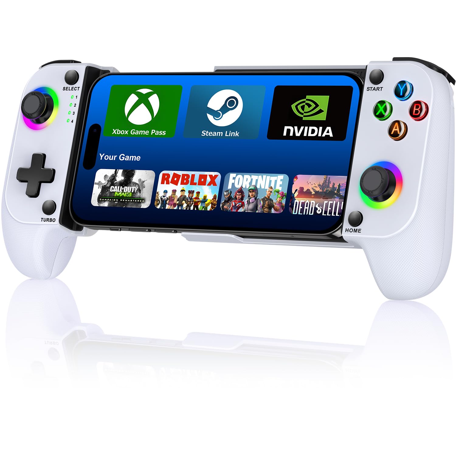 Wireless Smartphone Controller for iOS/Android, Extendable Mobile Game Controller, Compatible with PS Remote Play/Xbox Cloud/Steam Link/GeForce Now Ga
Wireless Smartphone Controller for iOS/Android, Extendable Mobile Game Controller, Compatible with PS Remote Play/Xbox Cloud/Steam Link/GeForce Now Ga