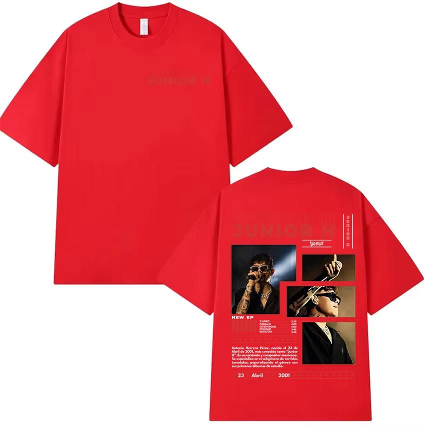 Rapper Junior H Sad Boyz Music Album T Shirt Unisexs Women Hip Hop Retro Short Sleeve TShirts Unisex Pop Music Clothing Tshirt S
Rapper Junior H Sad Boyz Music Album T Shirt Unisexs Women Hip Hop Retro Short Sleeve TShirts Unisex Pop Music Clothing Tshirt S