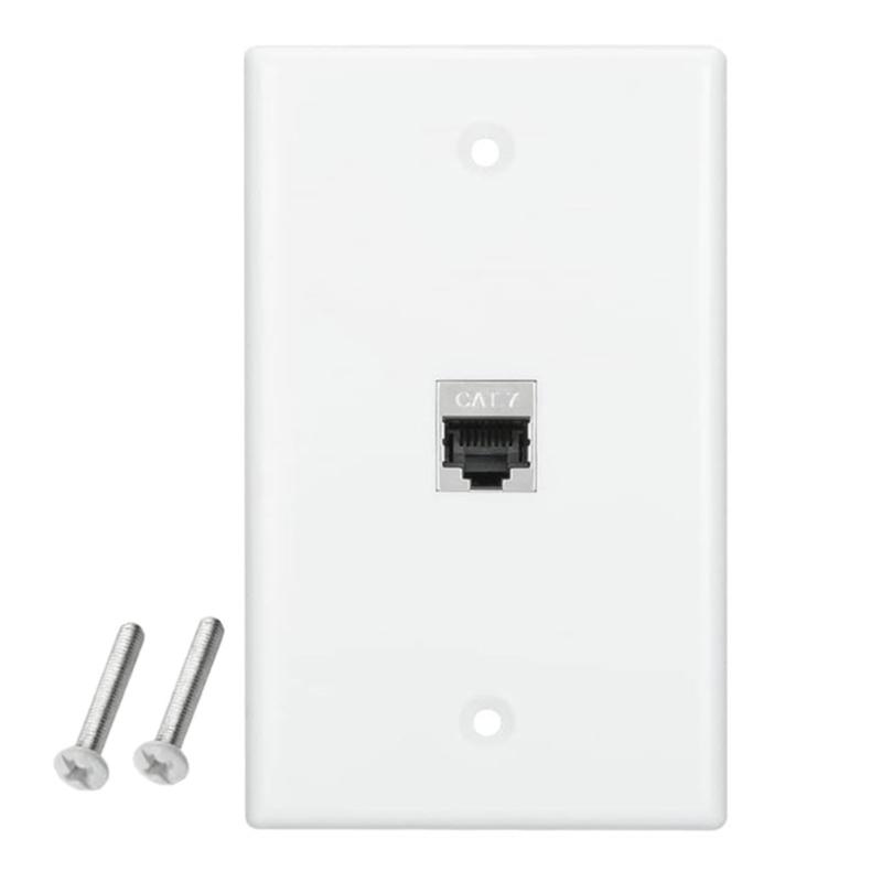 Reliable Wall Plate with Multiple Port, US Faceplates, White Ethernet Wall Outlet Cat7 Face Plate for Keystones Couplers
Reliable Wall Plate with Multiple Port, US Faceplates, White Ethernet Wall Outlet Cat7 Face Plate for Keystones Couplers