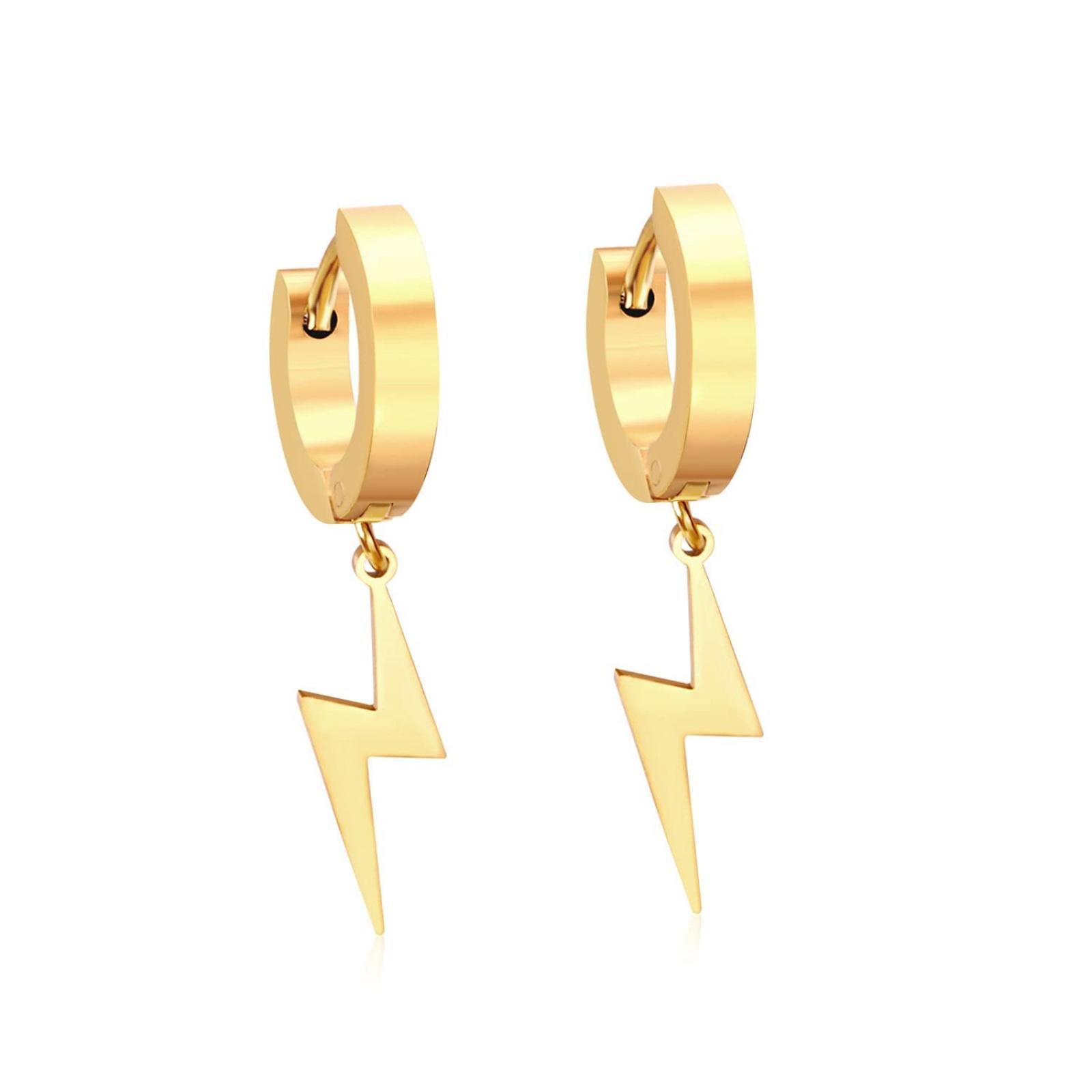 Punk Hip Hop Stainless Steel Hoops Earrings for Women Men Boy Teens with Thunder Lightning Dangle Premium Gothic Jewelry Gifts
Punk Hip Hop Stainless Steel Hoops Earrings for Women Men Boy Teens with Thunder Lightning Dangle Premium Gothic Jewelry Gifts