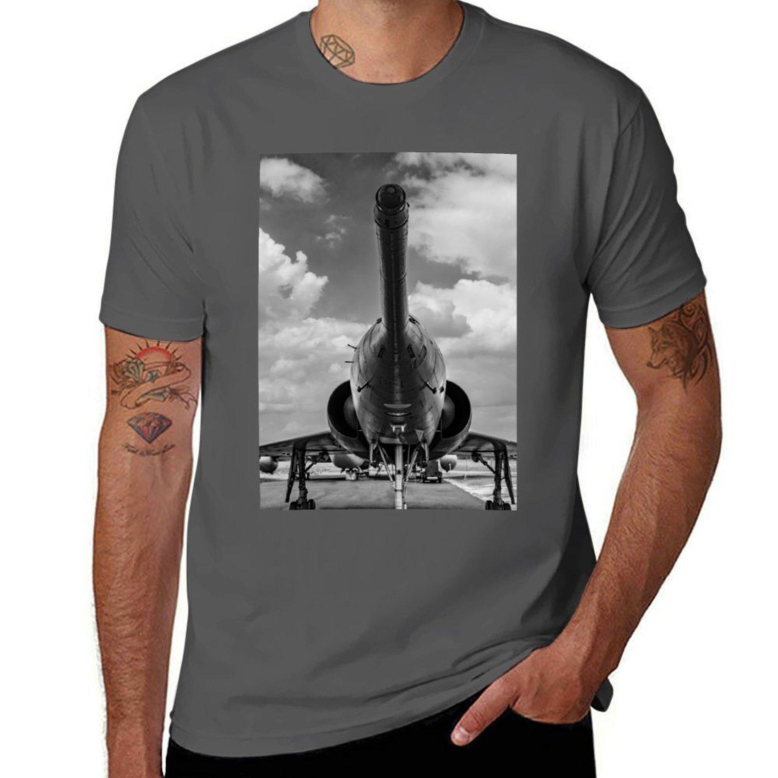 Mirage jet aircraft noseMonochrome TShirt Daily Work Short Sleeve Top 4XL
Mirage jet aircraft noseMonochrome TShirt Daily Work Short Sleeve Top 4XL