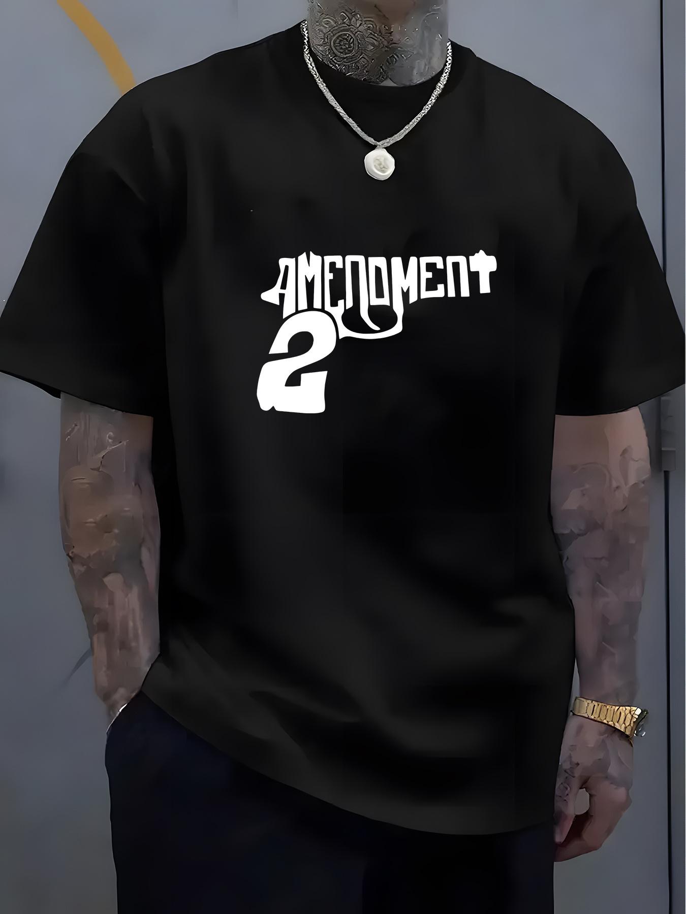 Black Bold Amendment 2 Graphic T-shirt - 100% Polyester Crew Neck Casual Tee XXXL
Black Bold Amendment 2 Graphic T-shirt - 100% Polyester Crew Neck Casual Tee XXXL