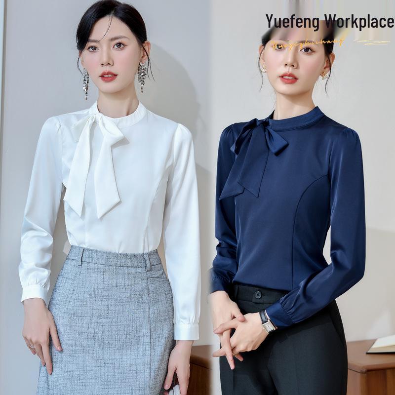Women s Long Sleeve White Chiffon Blouse with Bow - Elegant Professional and Formal Autumn Wear L
Women s Long Sleeve White Chiffon Blouse with Bow - Elegant Professional and Formal Autumn Wear L