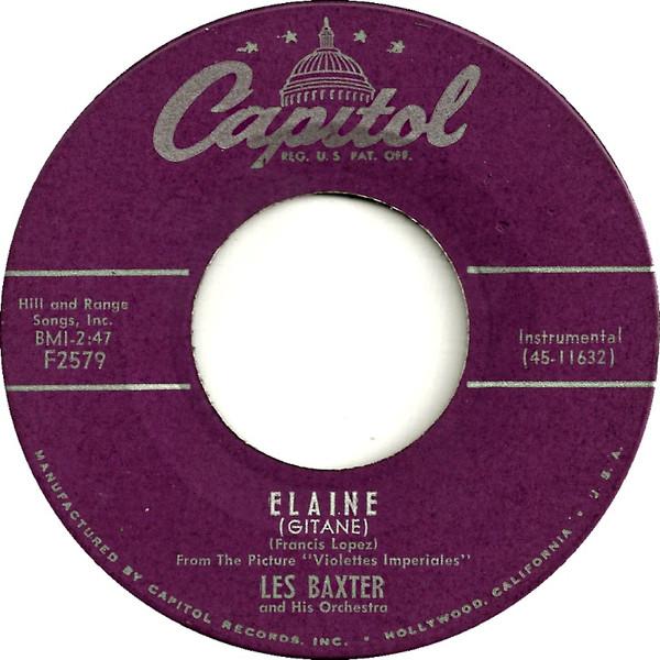 7inch Record LES BAXTER HIS ORCHESTRA Elaine Cornflakes F2579 Capitol Records 1953 UK Jazz Used
7inch Record LES BAXTER HIS ORCHESTRA Elaine Cornflakes F2579 Capitol Records 1953 UK Jazz Used