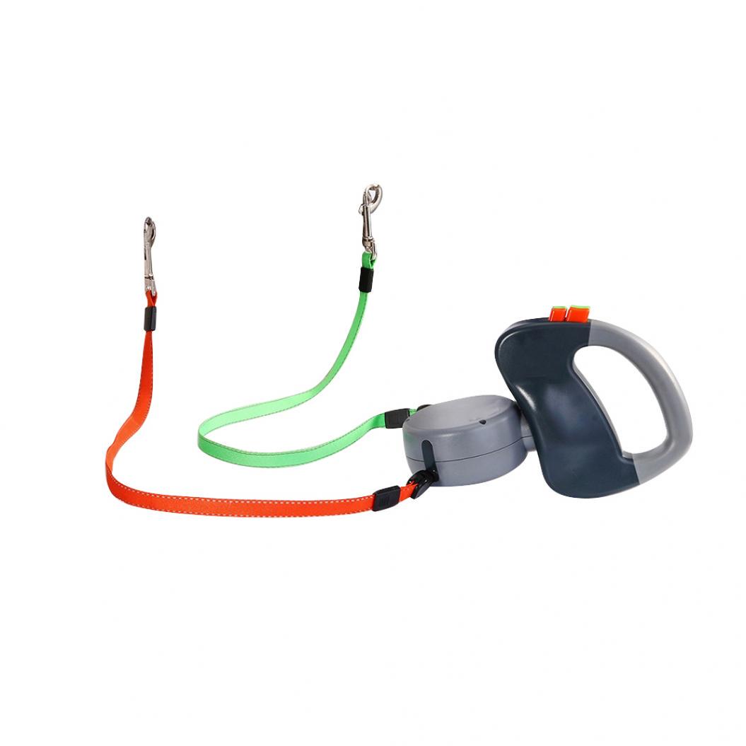 Автоматический двойной поводок для собак серый
Автоматический двойной поводок для собак серый
