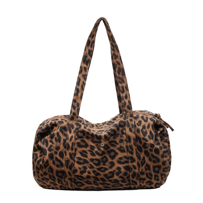 Trendy Leopard Print Canvas Shoulder Bag Large Capacity Fashi Tote Handle Bag for Daily Commute Texture Simple Storage Bags коричневый
Trendy Leopard Print Canvas Shoulder Bag Large Capacity Fashi Tote Handle Bag for Daily Commute Texture Simple Storage Bags коричневый