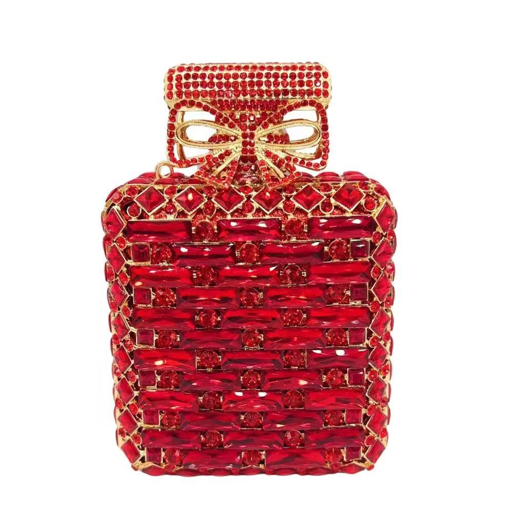 WHTUOHENG Glass Women Evening Bag Perfume Bottle Green/White/Red Women Crystal Wedding Dinner Purses Rhinestone Lady Handbags 17cmX10.5cmX5cm
WHTUOHENG Glass Women Evening Bag Perfume Bottle Green/White/Red Women Crystal Wedding Dinner Purses Rhinestone Lady Handbags 17cmX10.5cmX5cm