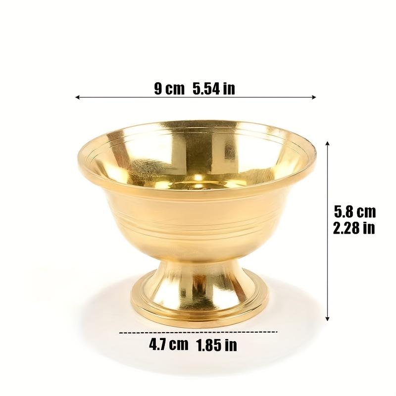 1pcs Copper Drinking Bowl Auspicious Tibetan Alloy Holy Water Cup Golden Buddhist Bowl Gift Indoor Altars Desktop Decorative 9cm 5.54inch
1pcs Copper Drinking Bowl Auspicious Tibetan Alloy Holy Water Cup Golden Buddhist Bowl Gift Indoor Altars Desktop Decorative 9cm 5.54inch