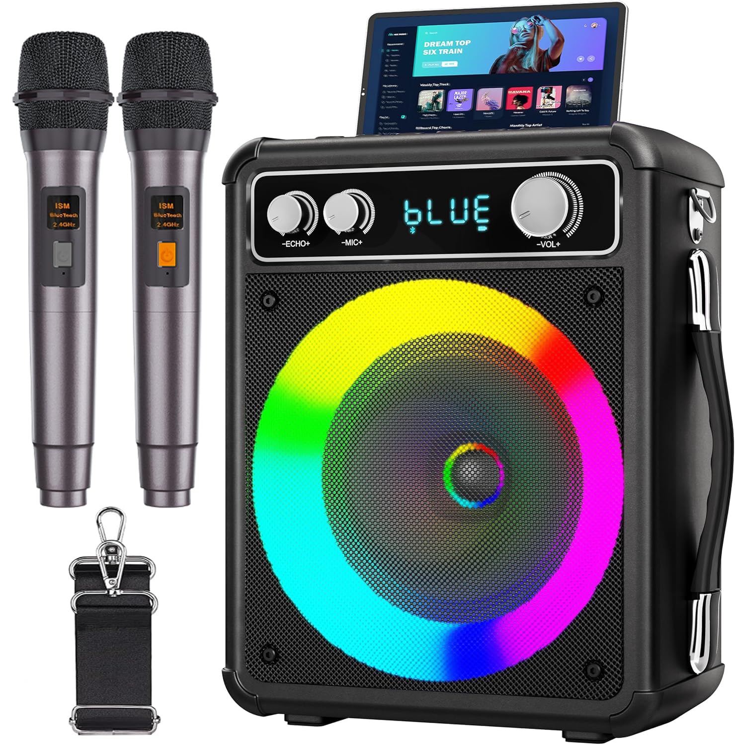 VOSOCO Karaoke 2 Wireless Speaker Домашнє караоке Bluetooth PA Невелике караоке Портативний підходить для домашньої школи на відкритому повітрі Японські інструкції з написанням чорний
VOSOCO Karaoke 2 Wireless Speaker Домашнє караоке Bluetooth PA Невелике караоке Портативний підходить для домашньої школи на відкритому повітрі Японські інструкції з написанням чорний