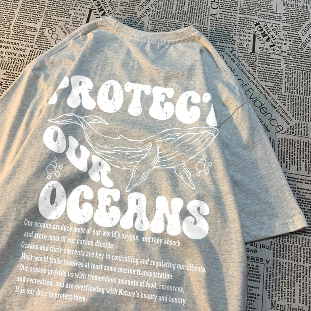 Protect Our Oceans Whale Landing Clothing Men Summer New T-Shirts Vintage Loose Half Sleeves Personality Oversize T-Shirts Women M
Protect Our Oceans Whale Landing Clothing Men Summer New T-Shirts Vintage Loose Half Sleeves Personality Oversize T-Shirts Women M