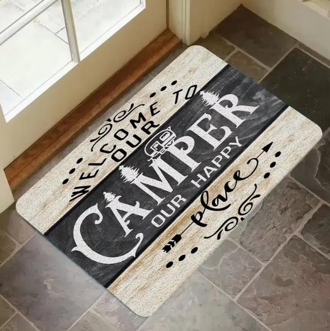 Welcome Campers To Our Non Slip Indoor and Outdoor Decorative Carpet Mats Suitable for Camping and Enthusiasts Rugs 40cm x 60cm
Welcome Campers To Our Non Slip Indoor and Outdoor Decorative Carpet Mats Suitable for Camping and Enthusiasts Rugs 40cm x 60cm