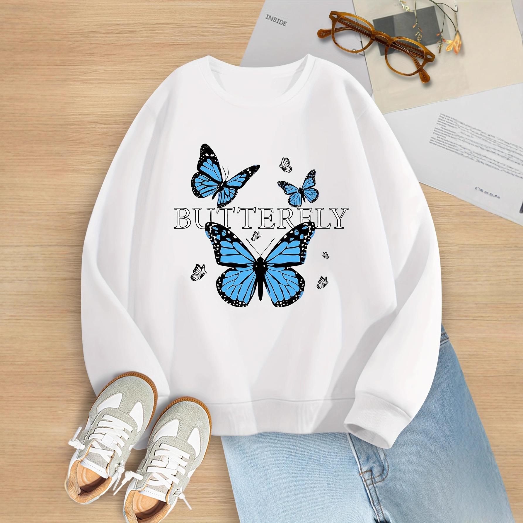 Girls Cute Three-blue-butterfly-patterned Hoodie for Autumn Children s Casual Hoodie 13-14Y білий
Girls Cute Three-blue-butterfly-patterned Hoodie for Autumn Children s Casual Hoodie 13-14Y білий
