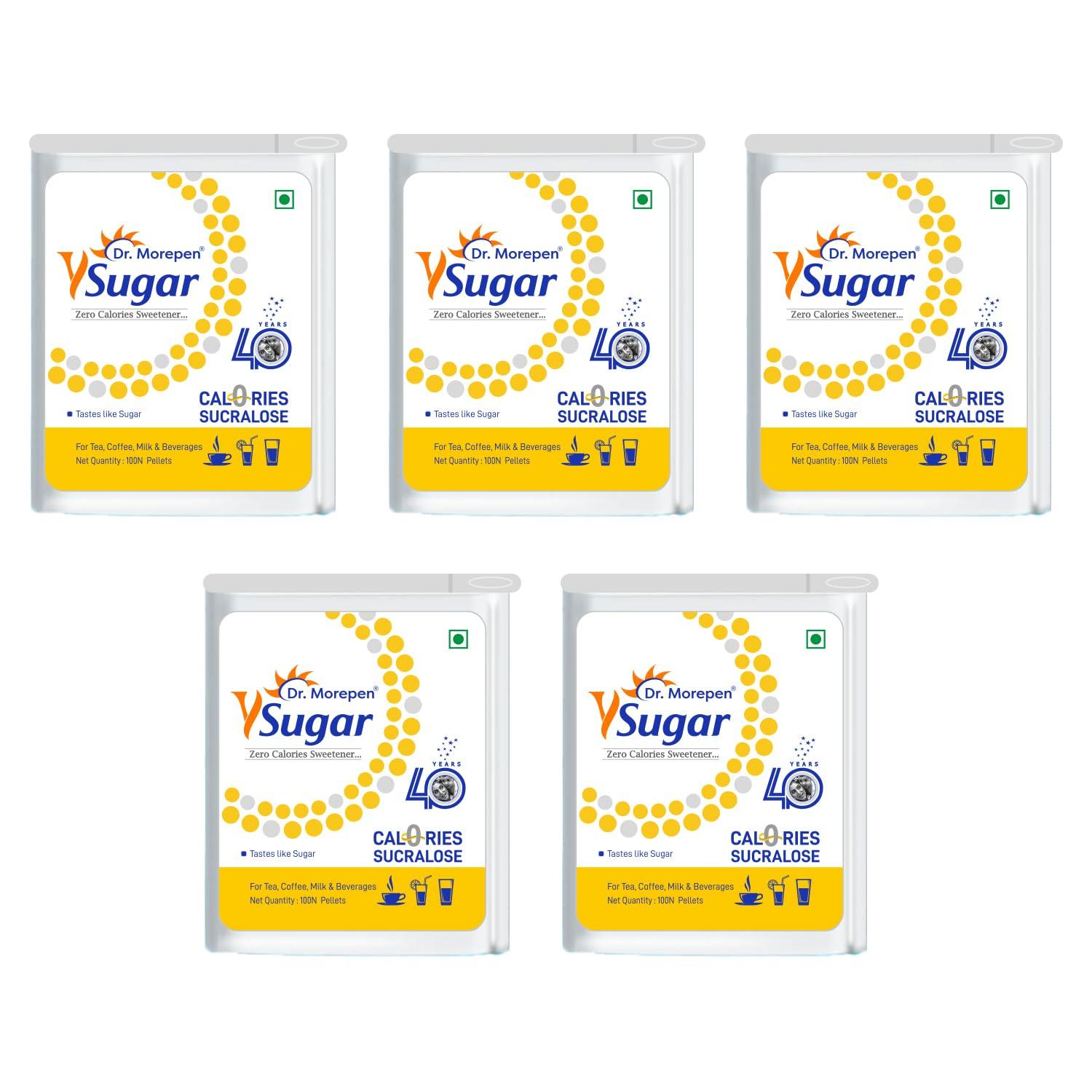 Dr. Morepen Y Sugar Pellets Natural Sweetener Zero Calories Sucralose Tablets Pack of 5
Dr. Morepen Y Sugar Pellets Natural Sweetener Zero Calories Sucralose Tablets Pack of 5