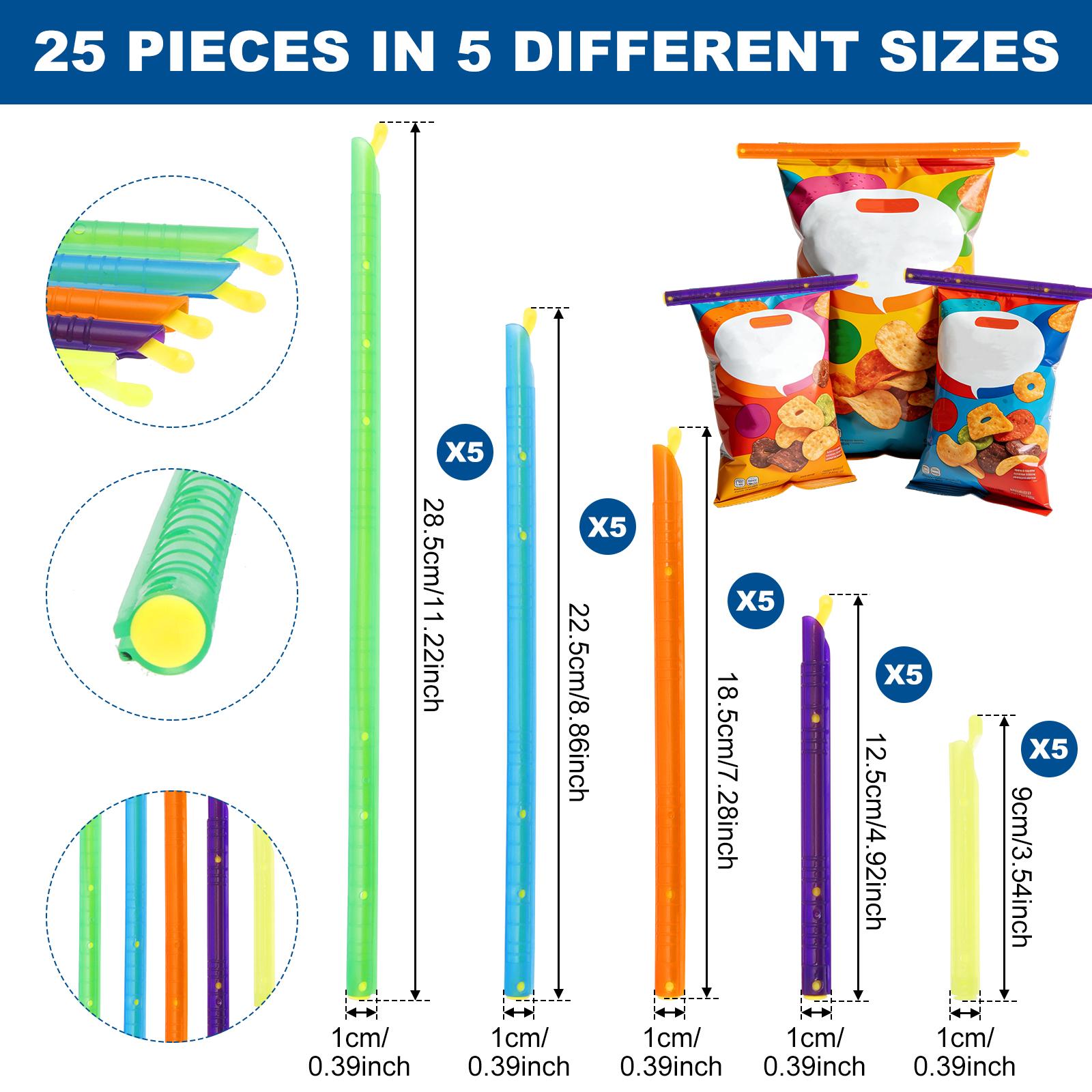 25/30Pcs Bag Sealer Clip 5 Sizes Food Snack Bags Sealing Clips Reusable Seal Stick Food Preservation Sealer Kitchen Accessories
25/30Pcs Bag Sealer Clip 5 Sizes Food Snack Bags Sealing Clips Reusable Seal Stick Food Preservation Sealer Kitchen Accessories