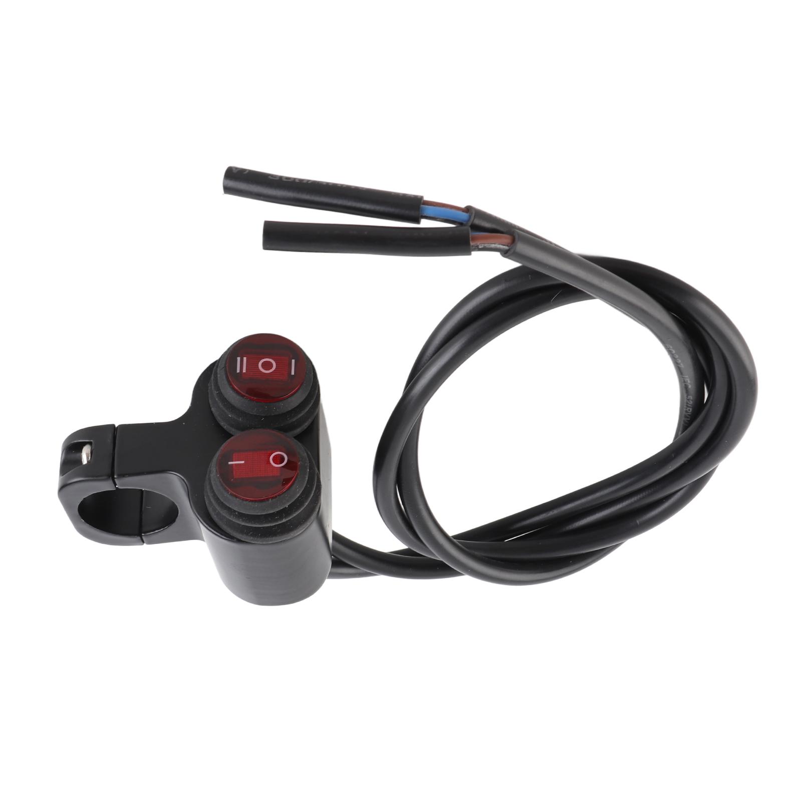 Водонепроницаемый мотоциклетный переключатель света Входное напряжение 12 В Мотоциклетный переключатель аварийной сигнализации С