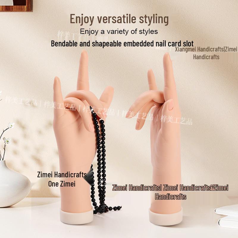 Articulated Silicone Nail Practice Hand Model for Nail Tip Insertion and Display
Articulated Silicone Nail Practice Hand Model for Nail Tip Insertion and Display