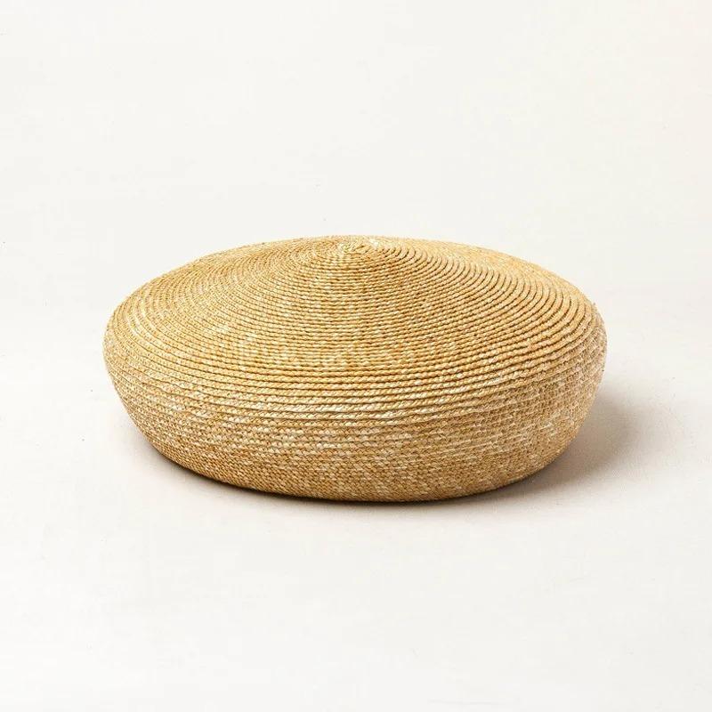 New Japan Designer Natural Straw Solid Berets Hats for Women Casual Painter Hat Summer Beach Sun Hats Ins Blogger Pillbox Hat 54-56cm
New Japan Designer Natural Straw Solid Berets Hats for Women Casual Painter Hat Summer Beach Sun Hats Ins Blogger Pillbox Hat 54-56cm
