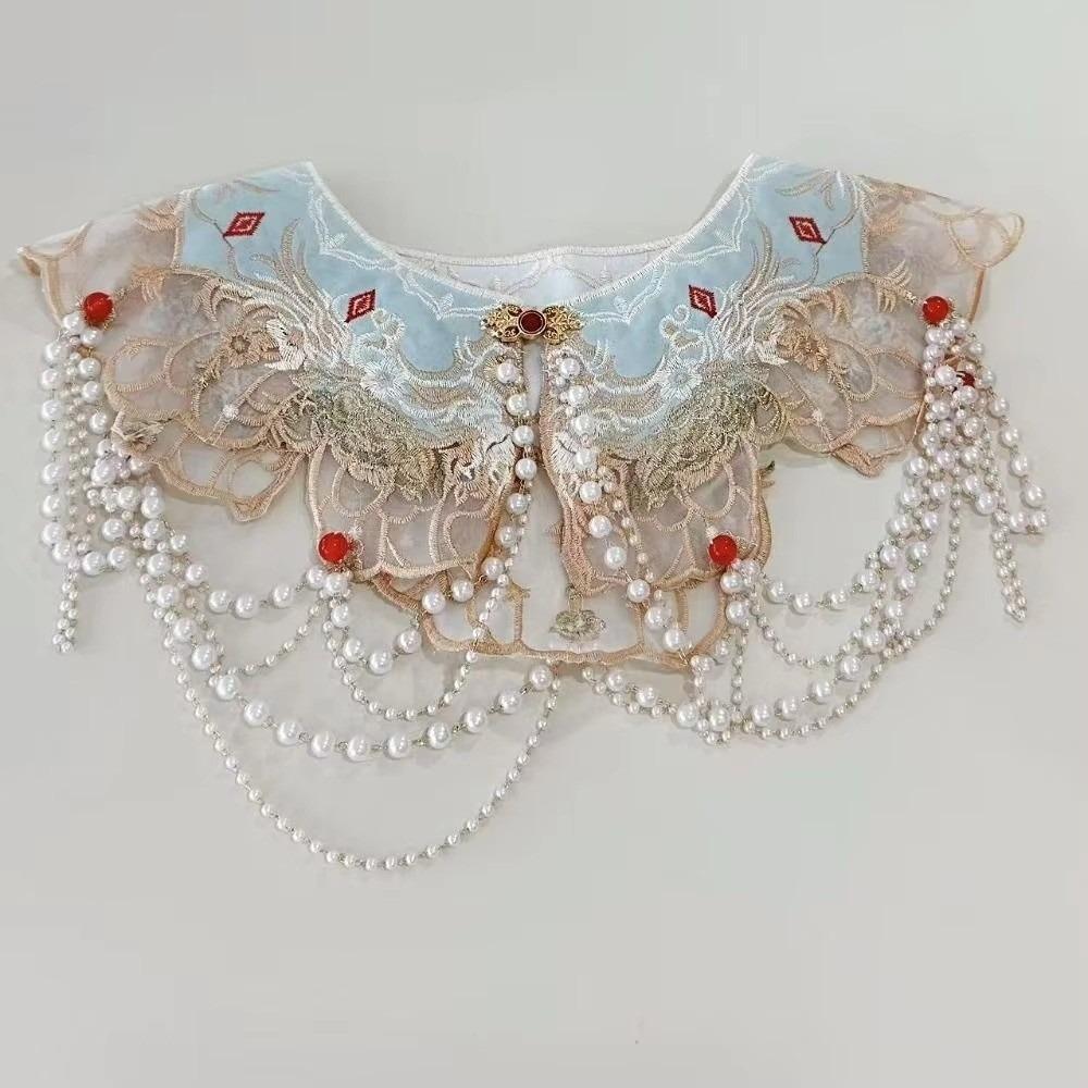 Embroidered Tassels Cloud Shoulder Detachable Shoulder Collar Elegant Shirt Fake Collar Cloth світло-синій колір
Embroidered Tassels Cloud Shoulder Detachable Shoulder Collar Elegant Shirt Fake Collar Cloth світло-синій колір