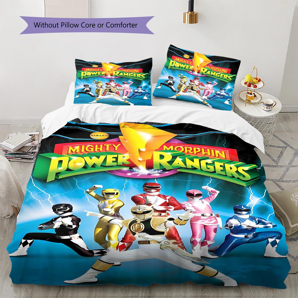 Power Rangers Pattern Bedding Quilt Set Quilt Cover Pillowcase Home Decoration Gift (1 * duvet cover + 2 * pillowcase, without core) 135x200cm
Power Rangers Pattern Bedding Quilt Set Quilt Cover Pillowcase Home Decoration Gift (1 * duvet cover + 2 * pillowcase, without core) 135x200cm