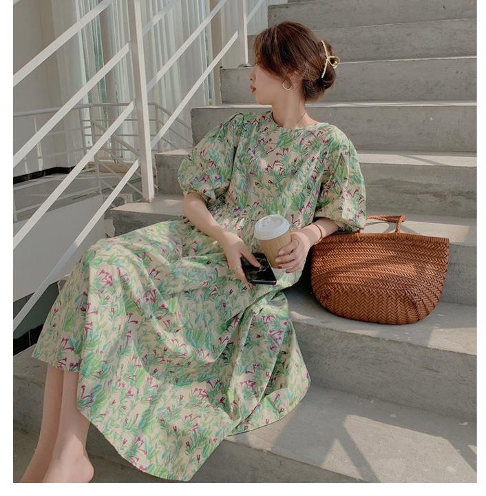 Plus Size Floral Puff Sleeve French Retro Summer Long Skirt for Women (M-4XL) XL (120-140 jin)
Plus Size Floral Puff Sleeve French Retro Summer Long Skirt for Women (M-4XL) XL (120-140 jin)