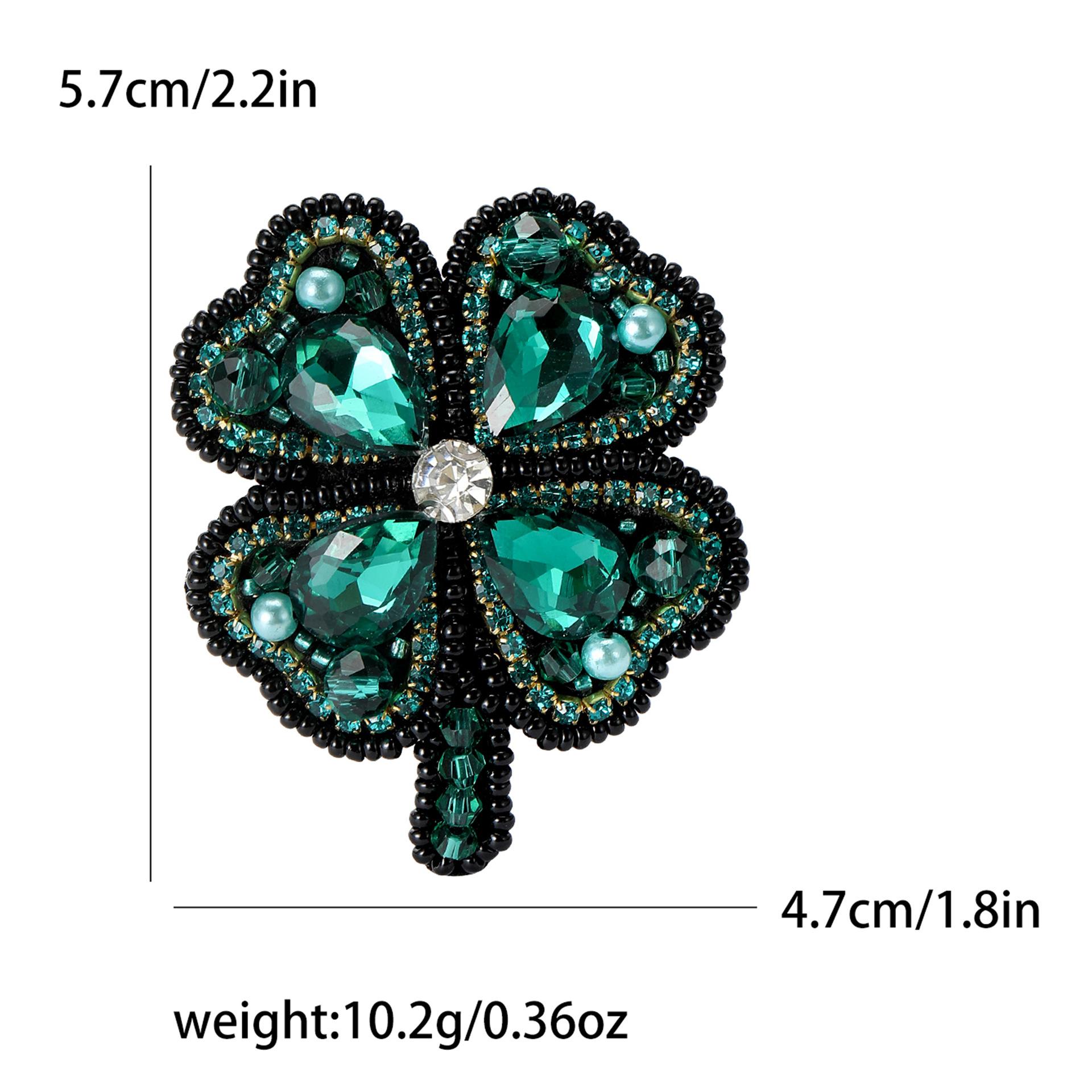 Модная брошь в виде четырехлистного клевера, корейская маленькая булавка со стразами для женской одежды, бижутерия для корсажа
Модная брошь в виде четырехлистного клевера, корейская маленькая булавка со стразами для женской одежды, бижутерия для корсажа