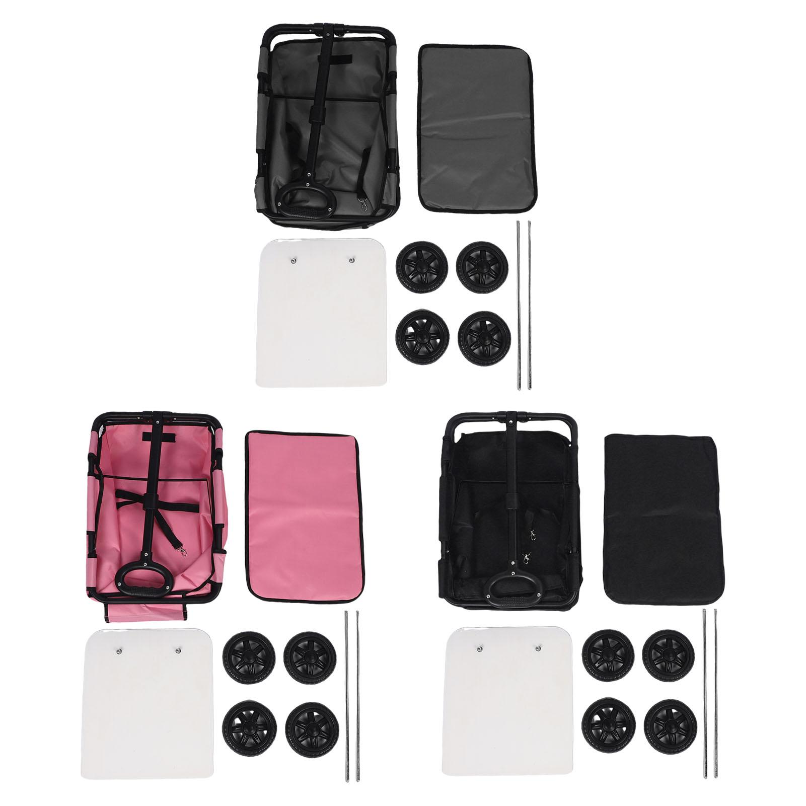 Pet Stroller Multifunctional Folding 4 Wheels Pullable Pet Cart Portable for Outdoor Camping Travel Black
Pet Stroller Multifunctional Folding 4 Wheels Pullable Pet Cart Portable for Outdoor Camping Travel Black