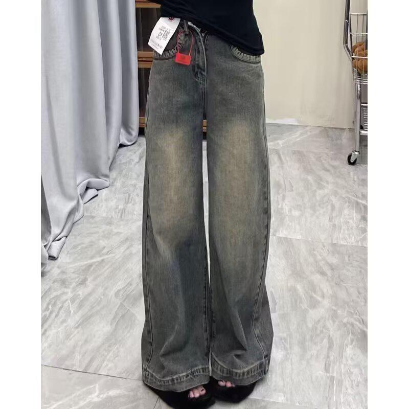 Women s High-Waist Retro Distressed Wide-Leg Jeans – New Spring/Summer Styles, Loose, Slim, Drapey, Versatile, Floor-Length Straight Trousers. Large
Women s High-Waist Retro Distressed Wide-Leg Jeans – New Spring/Summer Styles, Loose, Slim, Drapey, Versatile, Floor-Length Straight Trousers. Large