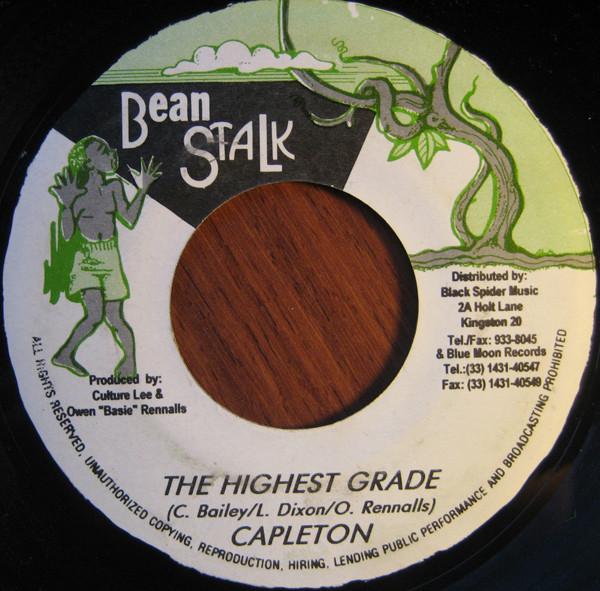 7inch Record CAPLETON - The Highest Grade NONE Bean Stalk Jamaica Reggae, Ska & Dub Used
7inch Record CAPLETON - The Highest Grade NONE Bean Stalk Jamaica Reggae, Ska & Dub Used
