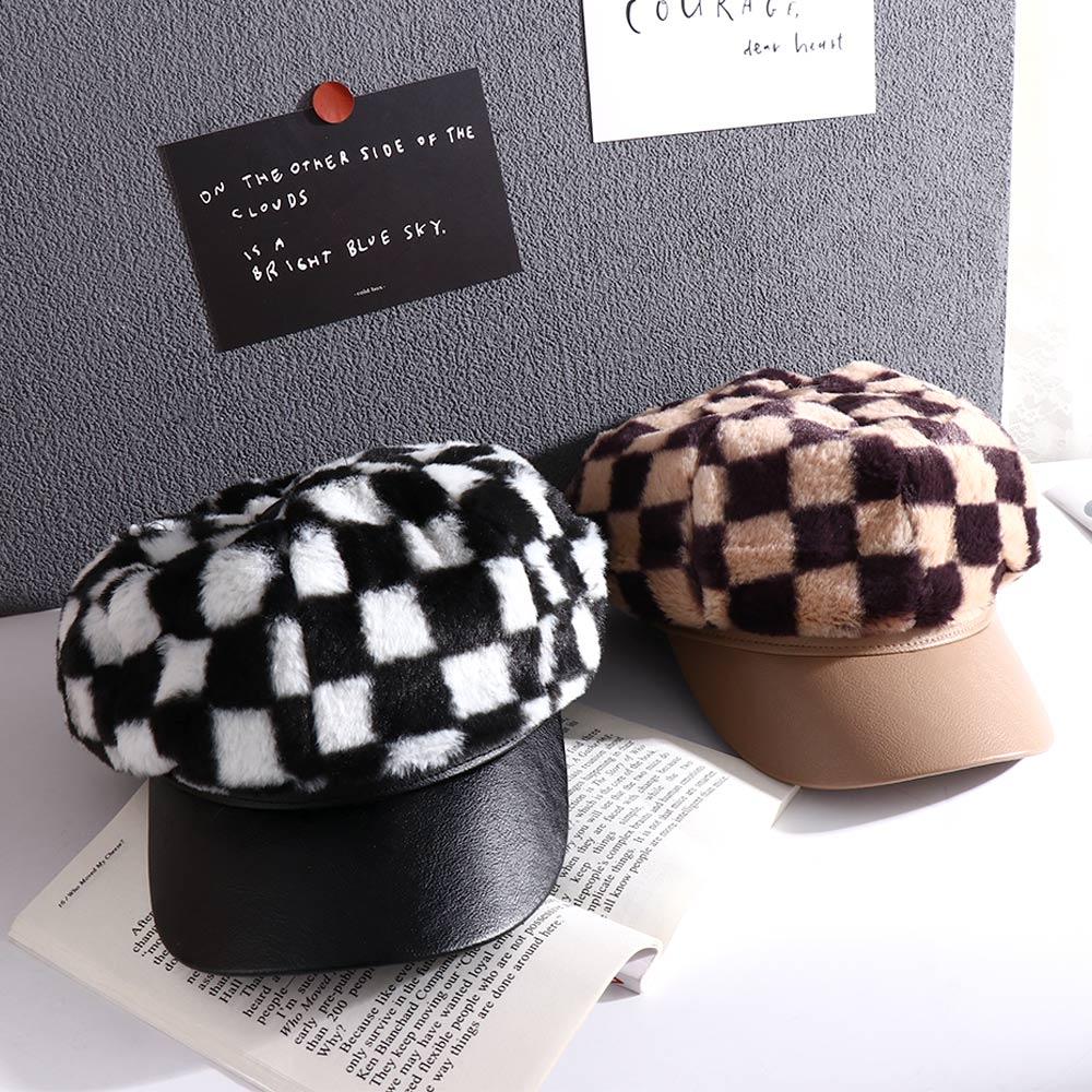 Caps Winter Autumn For Girls Plush Women Grid Berets British Peaked Cap Korean Painter Caps Visors хакі
Caps Winter Autumn For Girls Plush Women Grid Berets British Peaked Cap Korean Painter Caps Visors хакі