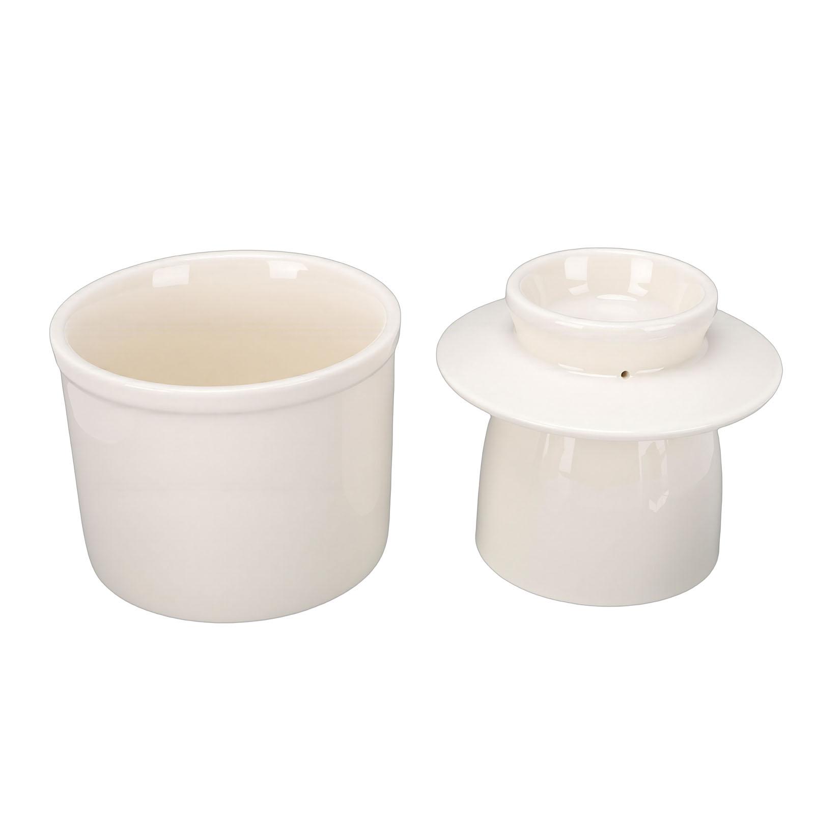 Butter Crock Keeper 350ML Ceramic Butter Container Holder with Lid for Home Kitchen
Butter Crock Keeper 350ML Ceramic Butter Container Holder with Lid for Home Kitchen