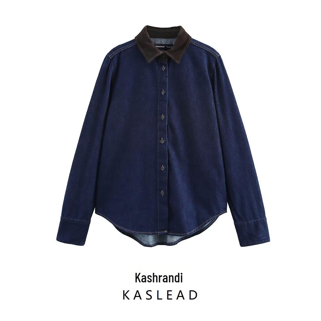2024 Winter Women s European & American Style Spliced Cotton Denim Shirt with Long Sleeves Small
2024 Winter Women s European & American Style Spliced Cotton Denim Shirt with Long Sleeves Small