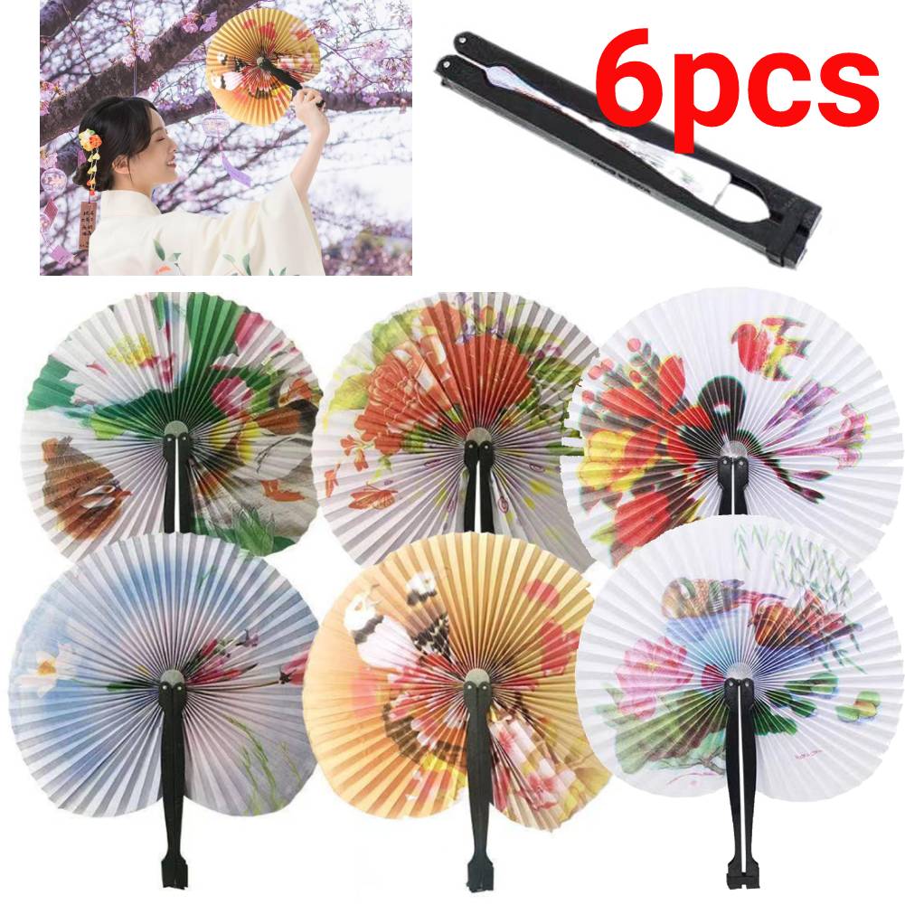 6pcs Paper Folding Fans Color Random Round Paper Fan Chinese Style Hand Fan Wedding Foldable Paper Fans Hand Held Folding Fans
6pcs Paper Folding Fans Color Random Round Paper Fan Chinese Style Hand Fan Wedding Foldable Paper Fans Hand Held Folding Fans