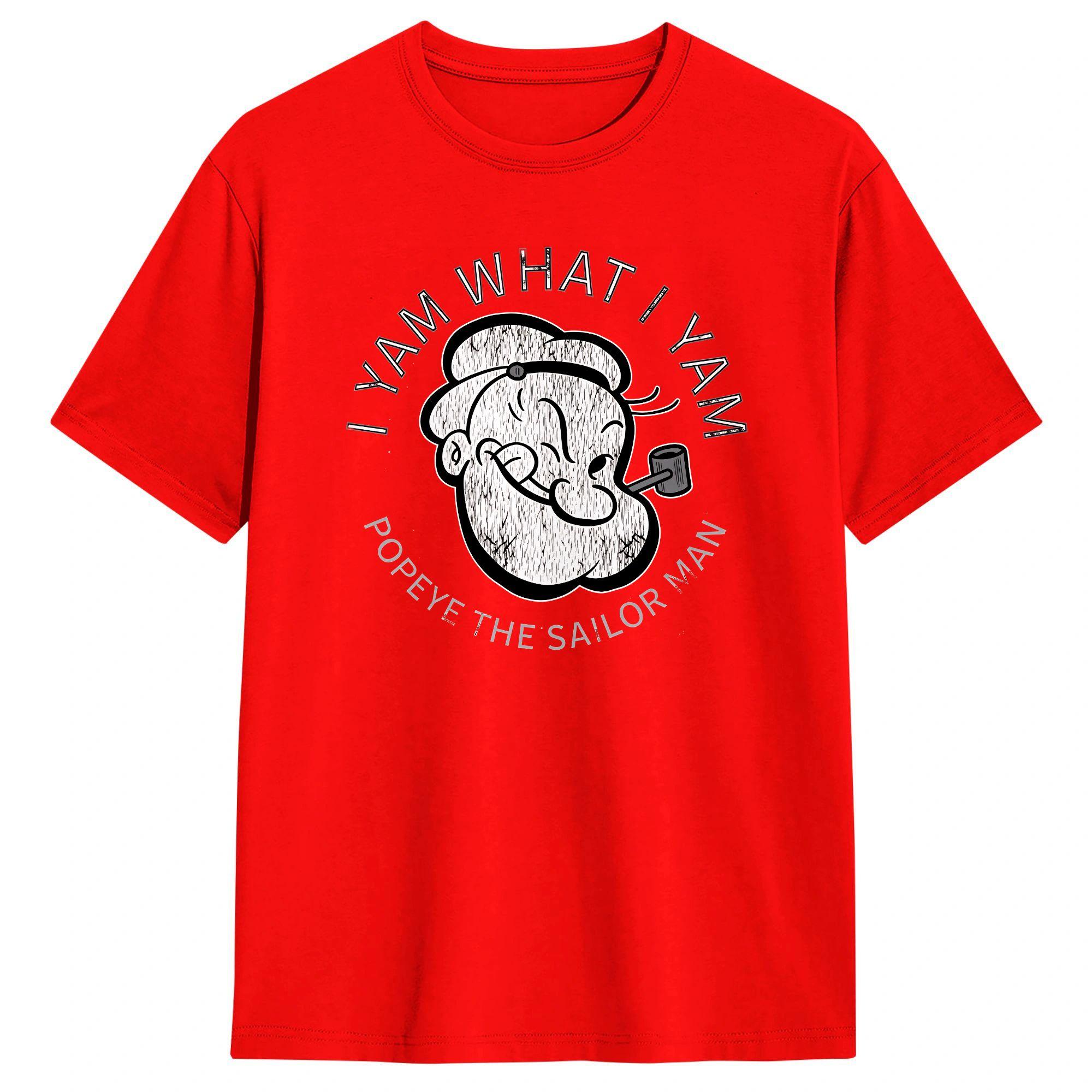 Popeyed Sailor Man Quote What I Yam TShirt Trending T Shirts Short Sleeve Streetwear Tshirt Summer Cotton Oversize Tees S
Popeyed Sailor Man Quote What I Yam TShirt Trending T Shirts Short Sleeve Streetwear Tshirt Summer Cotton Oversize Tees S