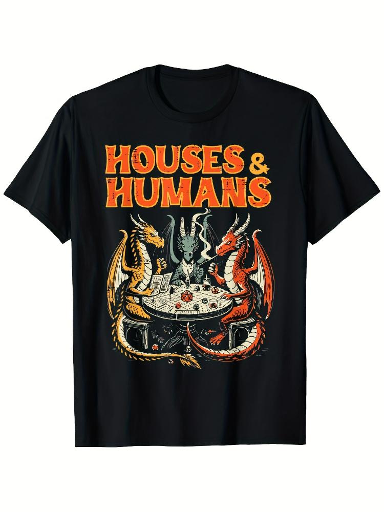Funny RPG Houses Vs Dragons Tabletop Gaming- Dungeons & Dragons Inspired Design-100% Cotton O-neck Printed Men s T-shirt. 5XL різнокольоровий
Funny RPG Houses Vs Dragons Tabletop Gaming- Dungeons & Dragons Inspired Design-100% Cotton O-neck Printed Men s T-shirt. 5XL різнокольоровий