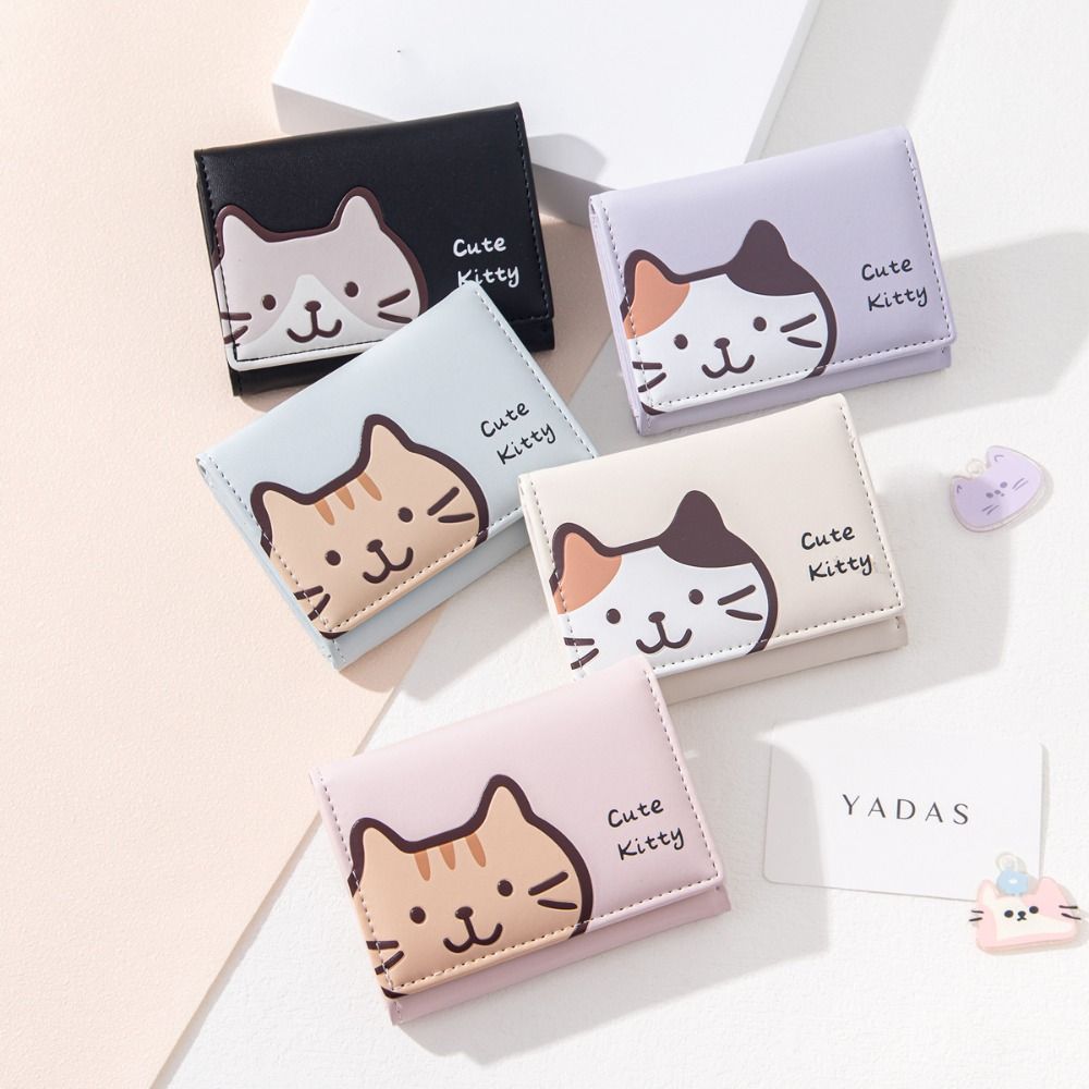 Multi-card Slot Coin Purse Solid Color Cute Card Bag Change Bag Cartoon Cat Short Wallet Outdoor
Multi-card Slot Coin Purse Solid Color Cute Card Bag Change Bag Cartoon Cat Short Wallet Outdoor