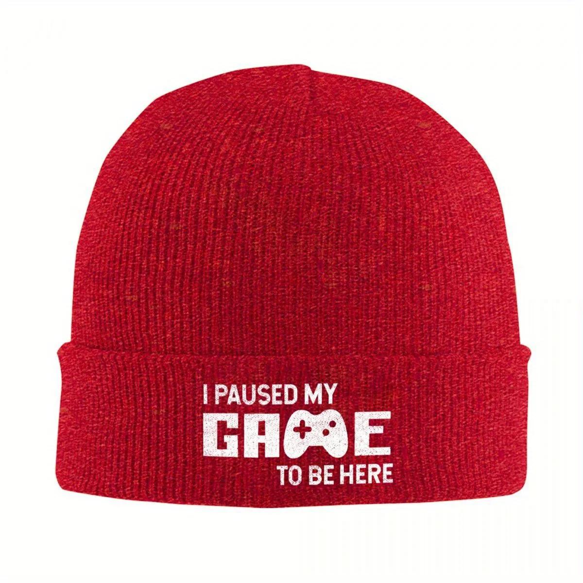 New I Paused My Game To Be Here Knitted Hat Womens Unisexs Beanies Autumn Winter Hat Acrylic Retro Arcade Gaming Casual Cap
New I Paused My Game To Be Here Knitted Hat Womens Unisexs Beanies Autumn Winter Hat Acrylic Retro Arcade Gaming Casual Cap