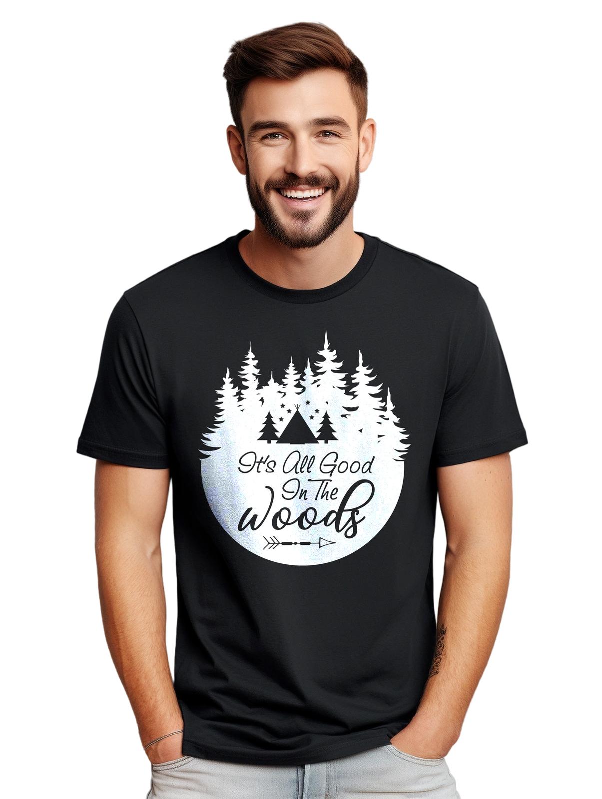 Camping In The Woods 1 T-Shirt Mens Womens Tees Top - Funny and Adventurous! Unisex Printed Design. E S
Camping In The Woods 1 T-Shirt Mens Womens Tees Top - Funny and Adventurous! Unisex Printed Design. E S