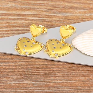 Nidin New Fashion Heart Dangle Earrings for Women Elegant Shiny Rhinestone Crystal Bride Wedding Ear Jewelry Accessories Gift золотой
Nidin New Fashion Heart Dangle Earrings for Women Elegant Shiny Rhinestone Crystal Bride Wedding Ear Jewelry Accessories Gift золотой