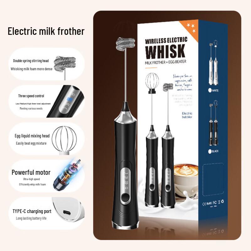 Wutuo Electric Handheld Milk Frother & Egg Beater
Wutuo Electric Handheld Milk Frother & Egg Beater