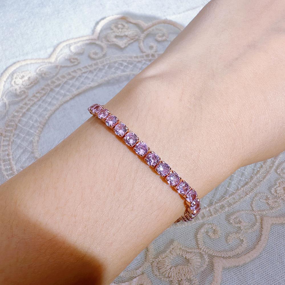 Pink Hand Chain for Women Tennis Bracelet Luxury Shiny Cubic Zirconia Rose Gold Color Star Girl Y2k Pink Bangle Christmas Gift
Pink Hand Chain for Women Tennis Bracelet Luxury Shiny Cubic Zirconia Rose Gold Color Star Girl Y2k Pink Bangle Christmas Gift
