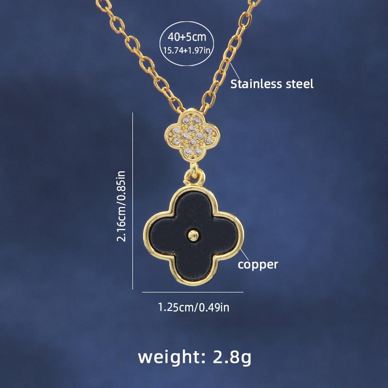 Fashion Ladies Copper Microencrusted Zircon Bee Cross Butterfly Snake Clover Pendant Collarbone Chain, Best Ladies Gift
Fashion Ladies Copper Microencrusted Zircon Bee Cross Butterfly Snake Clover Pendant Collarbone Chain, Best Ladies Gift
