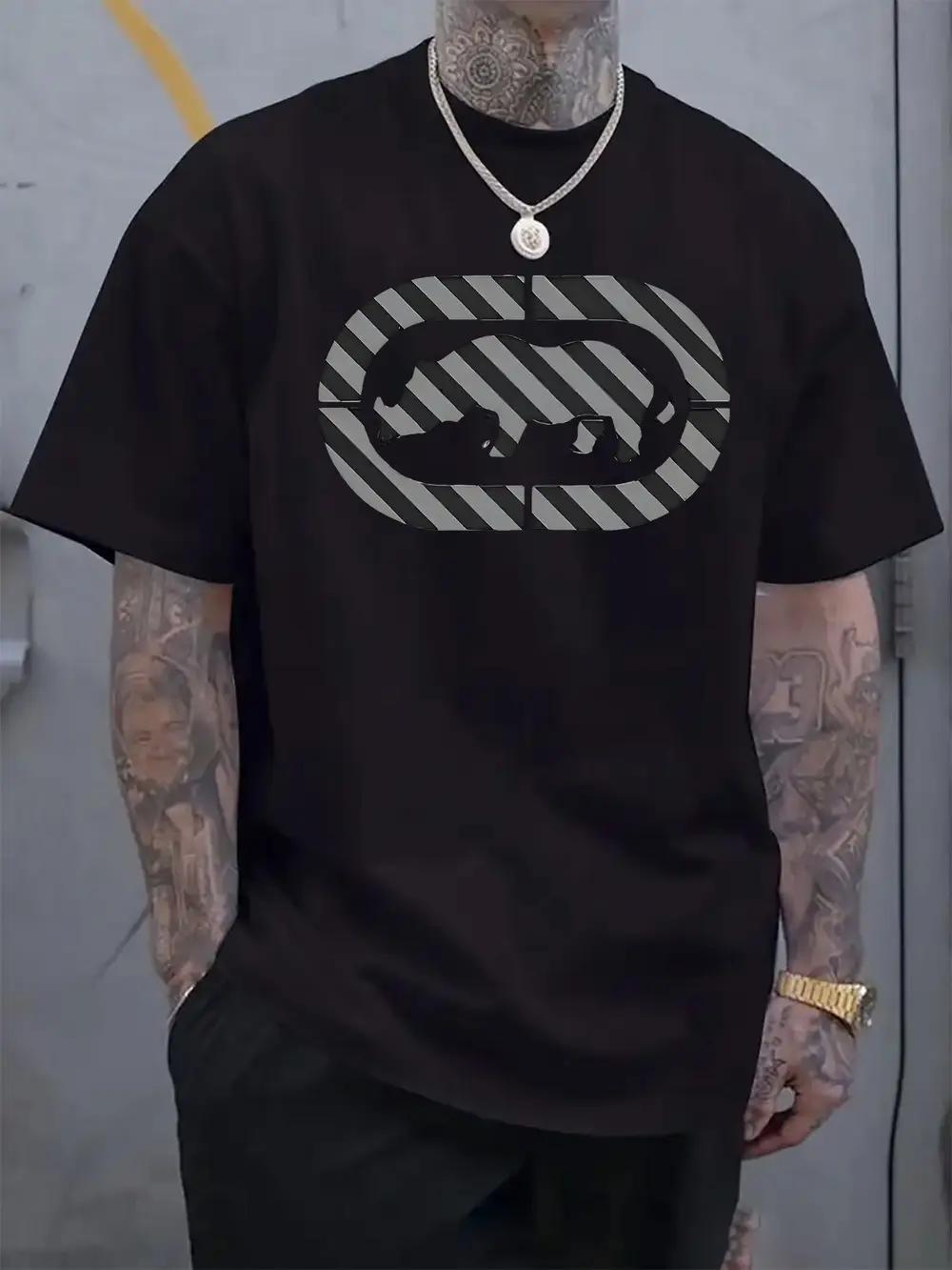Casual Short Sleeve T-shirt with Bull Silhouette & Striped Graphic Print - 95% Polyester 5% Elastane Blend XL
Casual Short Sleeve T-shirt with Bull Silhouette & Striped Graphic Print - 95% Polyester 5% Elastane Blend XL