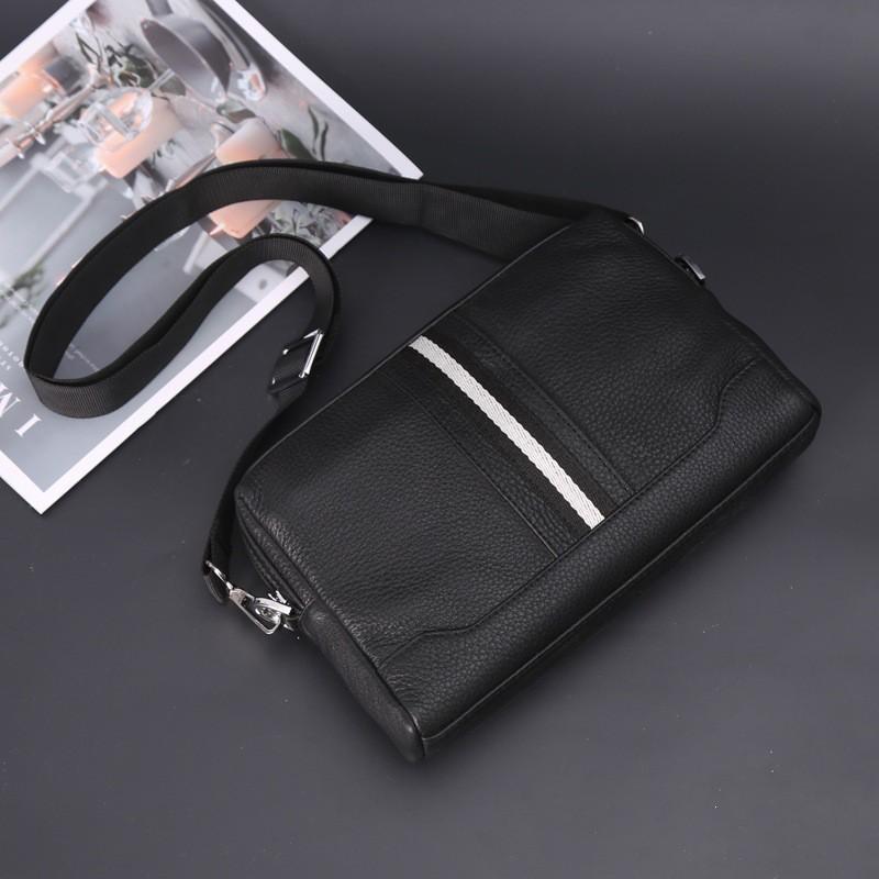 New Leather Men s Bag Large-capacity Multi-functional Trendy Shoulder Tire Cowhide Casual Cross-body 26-16-7cm чорний
New Leather Men s Bag Large-capacity Multi-functional Trendy Shoulder Tire Cowhide Casual Cross-body 26-16-7cm чорний